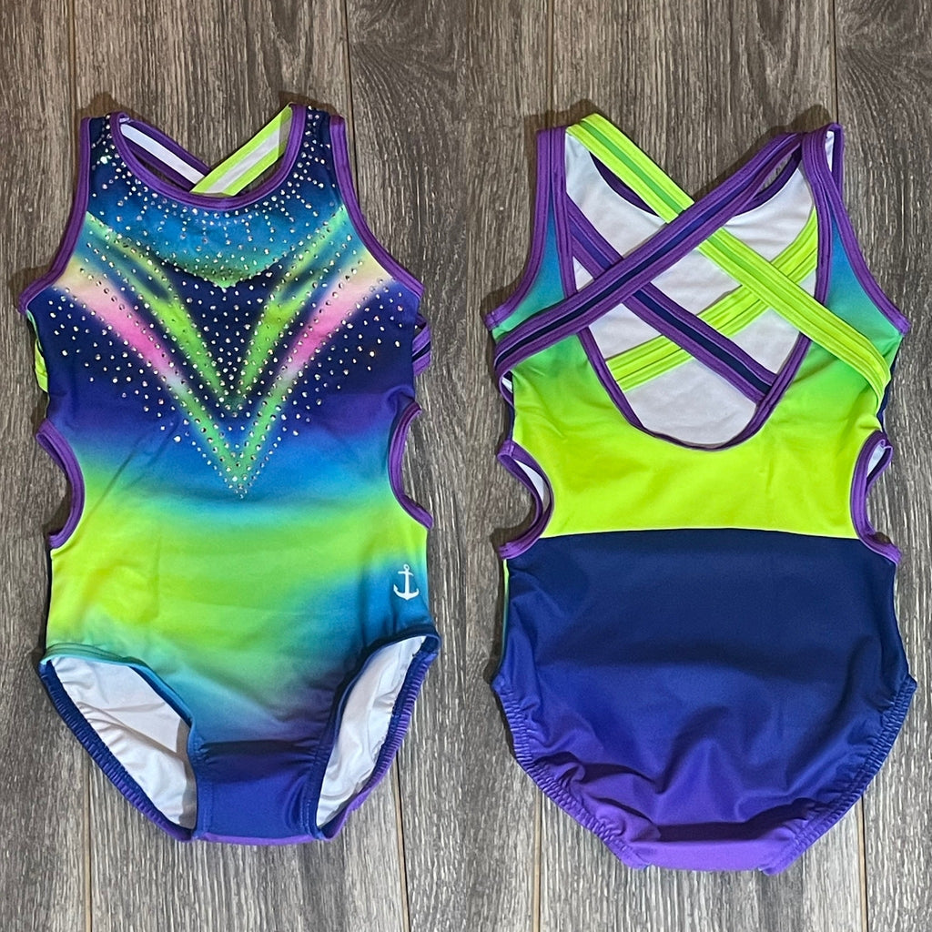 Sea Glass Gymnastics Leotard