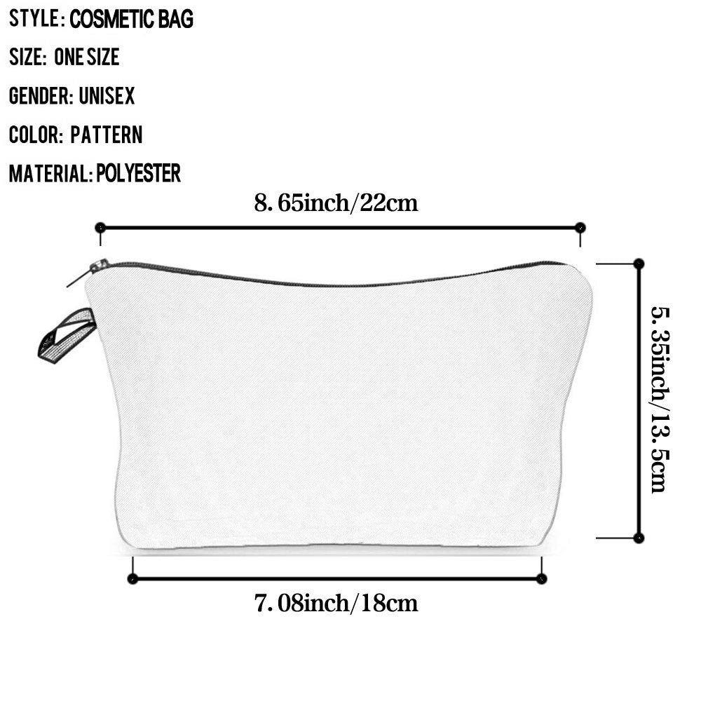 New Wholesale Gymnastics Girl Print Makeup Bag, Sports Style Cosmetic Storage Bag, Fashionable Hand-Held Women's Bag